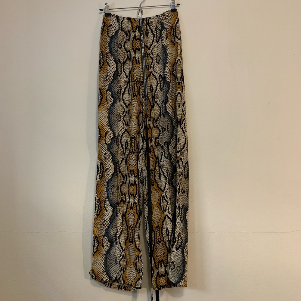 PrettyLittleThings Snake Skin Print Pants